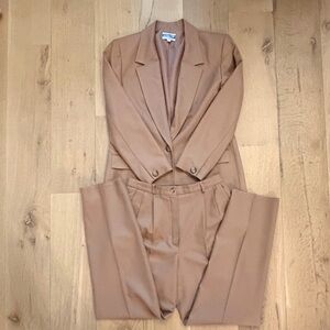 Vintage Pendleton 100% Virgin Wool Suit Set Camel Brown – Size 8 / 10